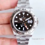 Swiss Copy Rolex Explorer II 42mm Black Dial V7 Swiss 3186 watch Noob Watch Factory